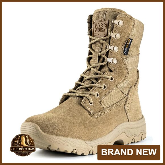 Women's 8-Inch Tactical Boots Lightweight Combat Work Hiking Durable